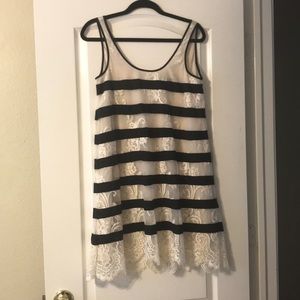 BCBG Max Azria Cream Lace Dress
